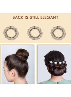 TUICARE Uicare 3Pieces Full Circular Stretch Comb Flexible Plastic Circle Comb Stretch Hair Comb Headband Hairband Holder For Women Girls  - Image 5