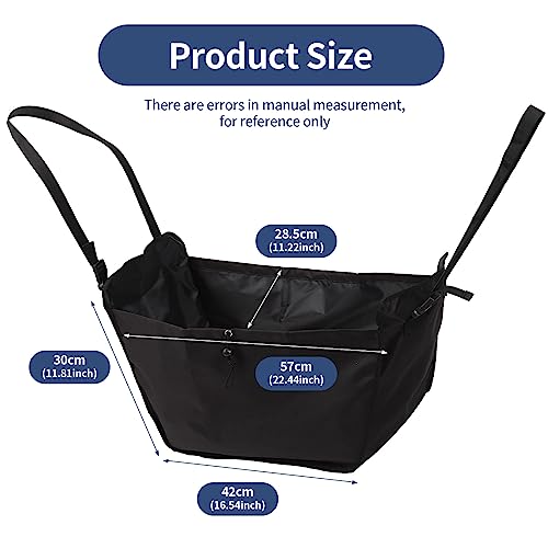 ECOSHIRE Car Seat Organizer Large Capacity Passenger Seat Storage Travel Bag Portable Foldable and Collapsible Miscellaneous Car Hanging Bags Reusable Shopping Tote with Drawstrings - Image 3