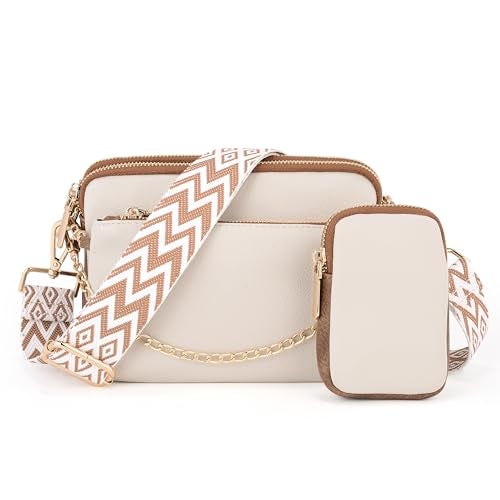 UTO Small Crossbody Bags for Women 3 in 1 Trendy Belt Purse Fashion Designer Mini Cute Sling Fanny Chest Pack - Image 4