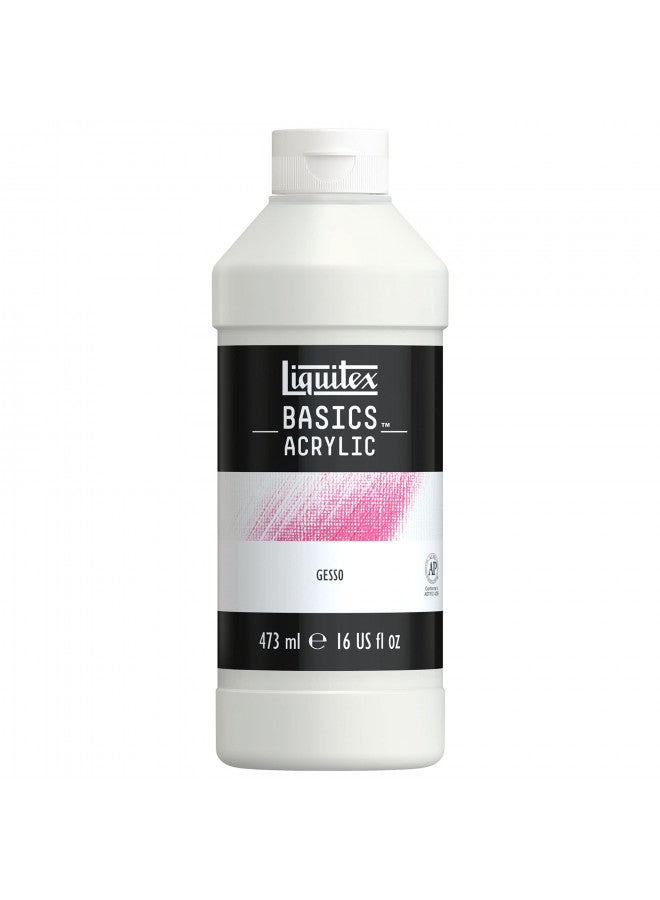 Liquitex ليكوتيكس باسيكس جيسو لتحضير السطح، 473 مل (16 أونصة) زجاجة، بيضاء - Image 2