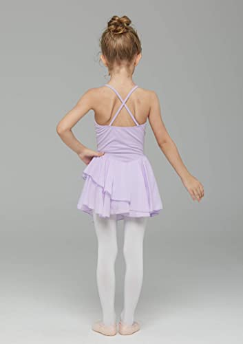 MdnMd Camisole Tutu Skirted Dance Ballet Leotard for Toddler Girls Gymnastic Ballerina Outfit (Purple, Age 2-4 / 2t,3t) - Image 5