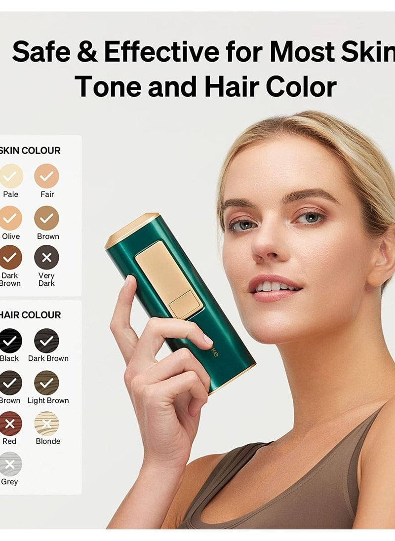 Ulike - Ulike Sapphire AIR+ IPL Hair Removal Handset with Ice-Cooling Technology for Painless Result Green - Image 1