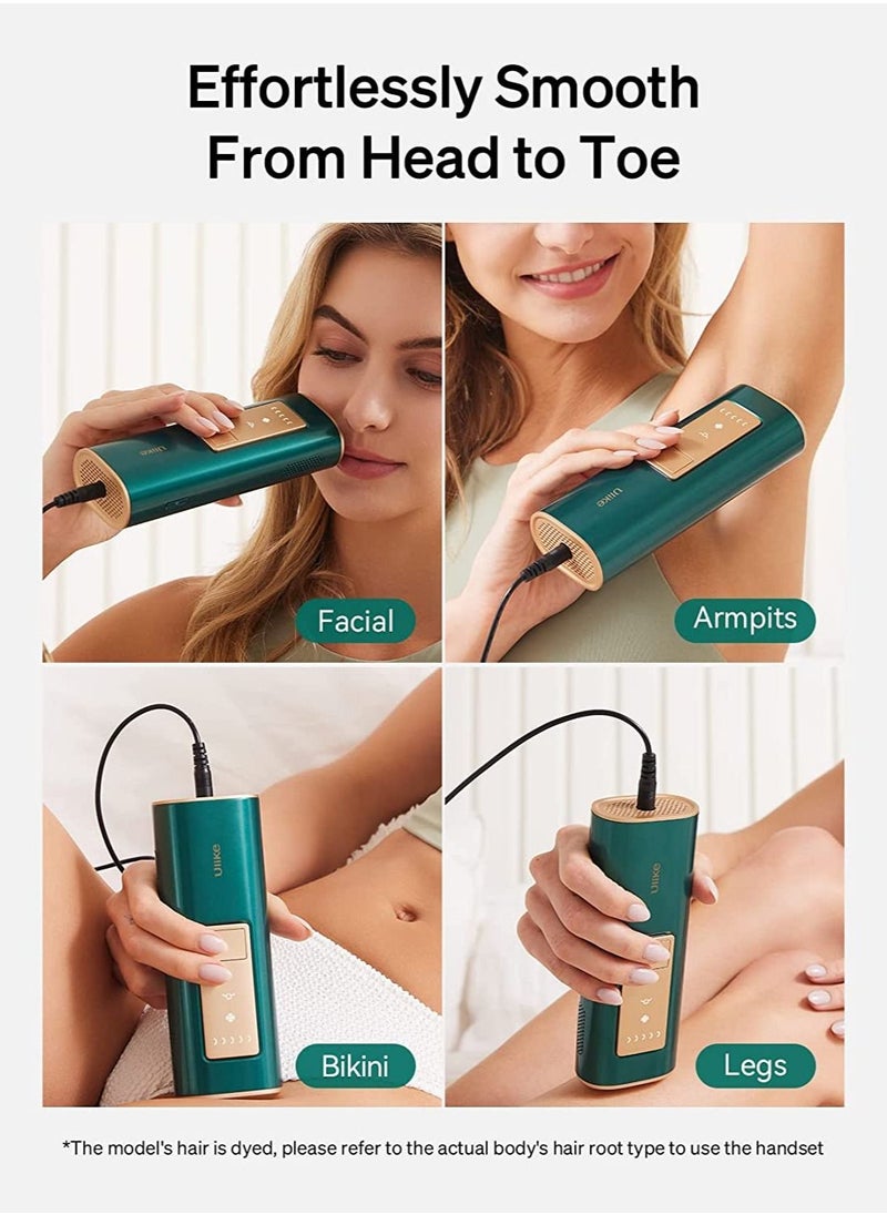 Ulike - Ulike Sapphire AIR+ IPL Hair Removal Handset with Ice-Cooling Technology for Painless Result Green - Image 1