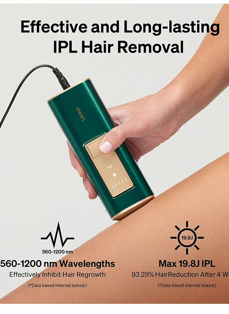 Ulike - Ulike Sapphire AIR+ IPL Hair Removal Handset with Ice-Cooling Technology for Painless Result Green - Image 1