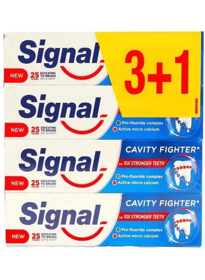 Signal Cavity Fighter Toothpaste 75g x 4 - Image 1