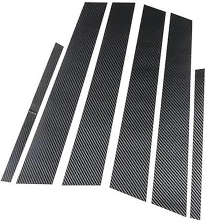 QASULER 6 Pcs Car Door Window Trim Cover for VW CC - Image 1