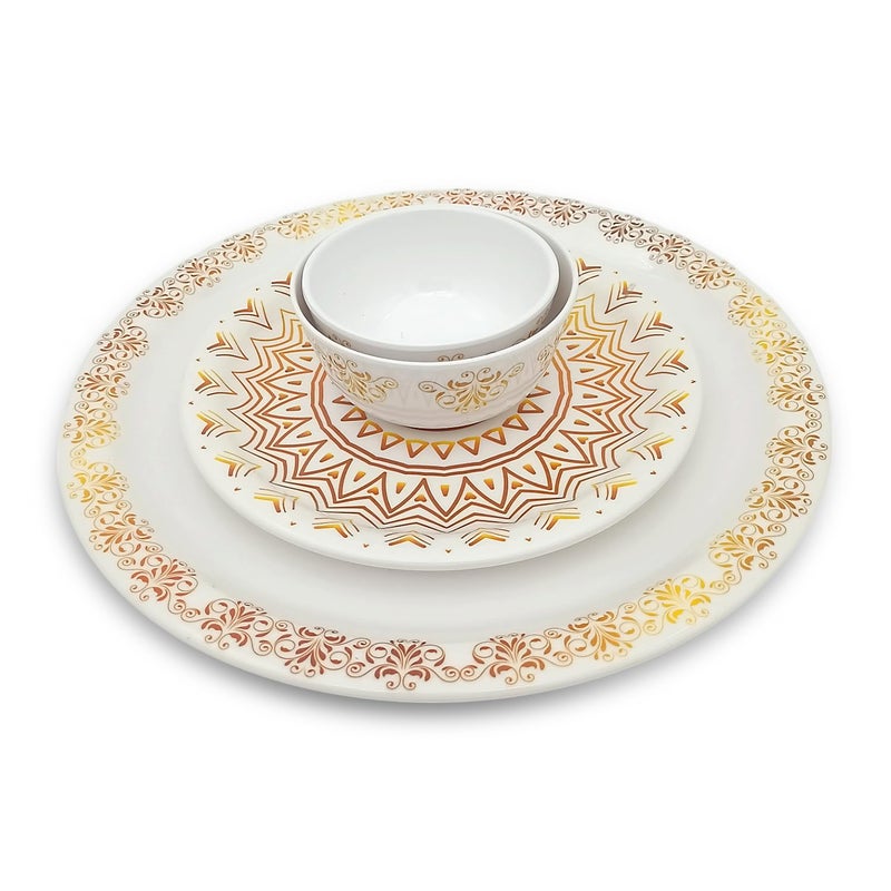 Superware سوبر وير | ميلامين غذائي | طقم عشاء - الشمس (24 قطعة)  - Image 2