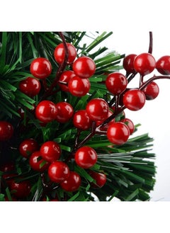 Webelkart Webelkart®️ Premium 20 Pcs Red Artificial Holly Berries Small and Big Size for Christmas Wreath Decorations Wreath Making Supplies Crafts, Christmas Tree Flower Decorations Christmas Table Decoration  - Image 1