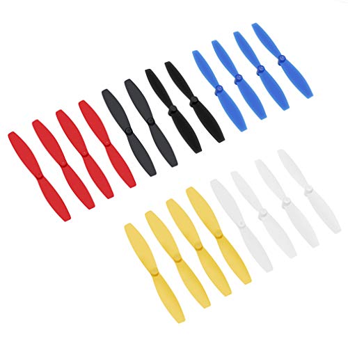 Hanatora 5 Colors Propellers Props Combo for Parrot Minidrone Mambo FPVFLYMissionSwingRolling SpiderAirborne CargoNightHydrofoil Drone5 SetColors BlueRedWhiteBlackYellow - Image 1