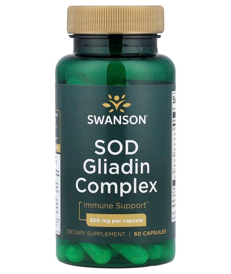 SOD Gliadin Complex 300 mg 60 Capsules