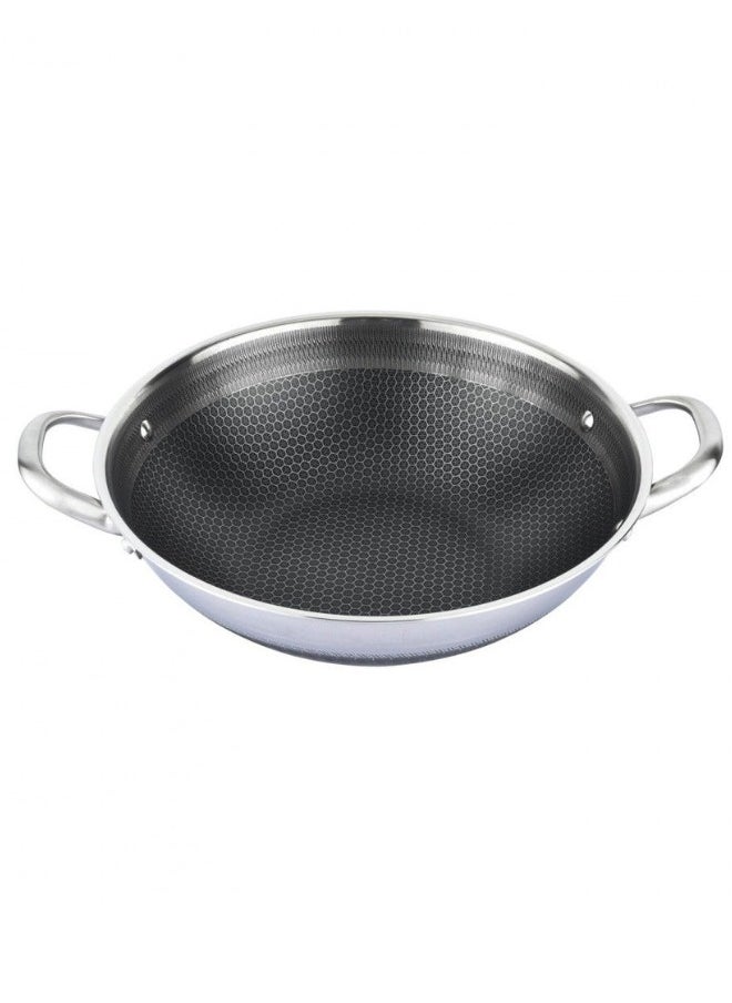 FALMER Stainless Steel Cooking Deep Frying Pan Non-Stick 24 cm  - Image 1