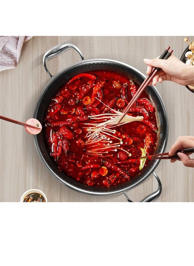 FALMER Stainless Steel Cooking Deep Frying Pan Non-Stick 24 cm  - Image 4