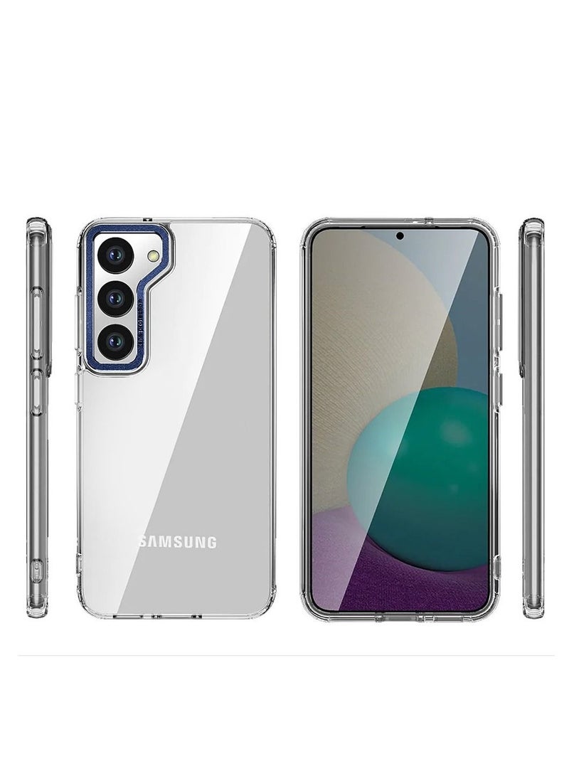 CATANES Samsung Galaxy S23 Clear Case Shockproof Slim Anti-Yellow Hybid Hard PC+ TPU Cover Metal Camera Lens Frame  - Image 4