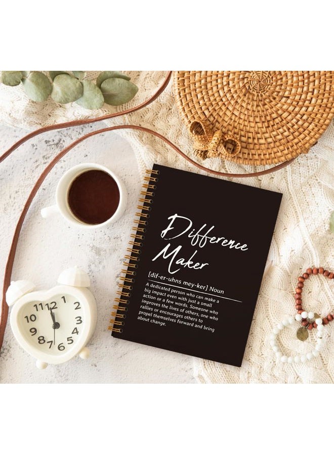 OXW Difference Maker Defination Gift-Thank You Gifts for Leader Mentor Teacher Coach Boss Appreciation Gifts, Coworker Gifts, Hardcover Spiral Notebook 5.5 x 8.3 - Image 3