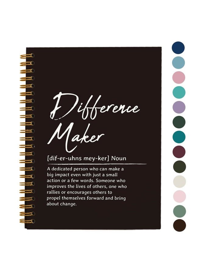 OXW Difference Maker Defination Gift-Thank You Gifts for Leader Mentor Teacher Coach Boss Appreciation Gifts, Coworker Gifts, Hardcover Spiral Notebook 5.5 x 8.3 - Image 1