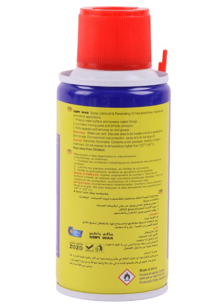 Safi WAX Anti-Rust Spray, Maximum Protection Against Corrosion And Rust For Metal Surfaces. Provides Long-Lasting Protection. 100 Ml  - Image 2