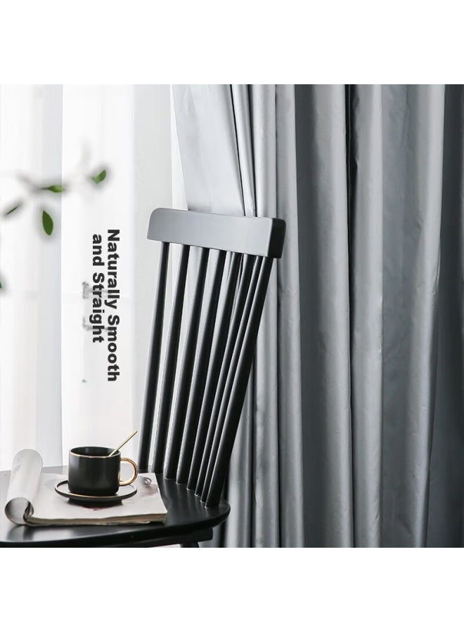 Mingju Fabric Blackout Thickened Curtains, Sun-blocking, Hook-style, 2.0m Wide * 2.7m High, 1 Panel - Image 5