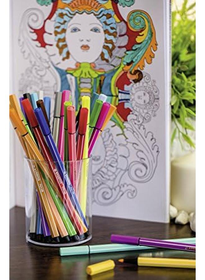 STABILO Premium Fiber Tip Pen 10 Colors 6810 Pl - Image 4