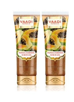 Papaya Scrub Gel with Honey and Saffron 110g x 2