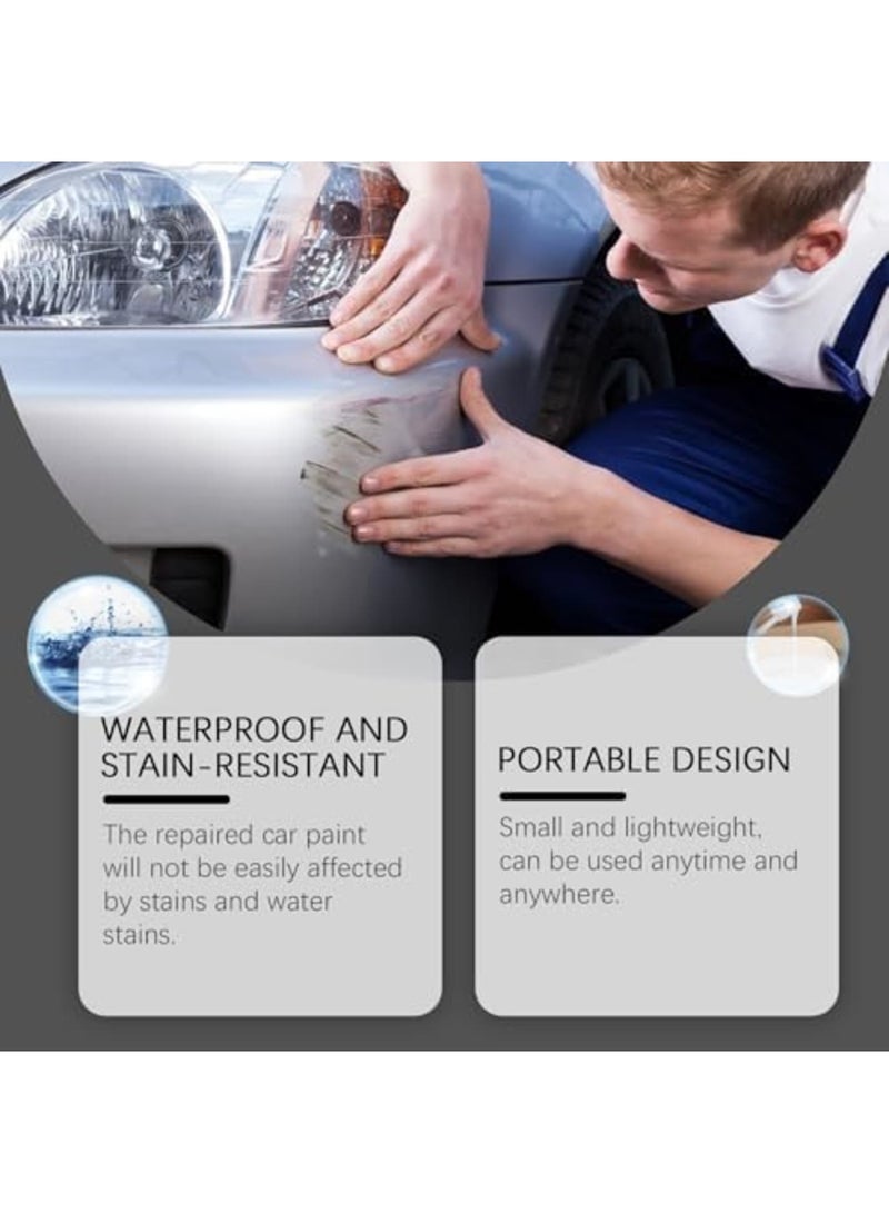 SYOSI Car Scratch Repair Pen - Paint Touch Up Pen for Cars, Quick Drying Scratch Remover with Precision Brush & Nib, Universal Color Matching for Most Vehicles - Essential Auto Paint Repair Kit (White) - Image 2