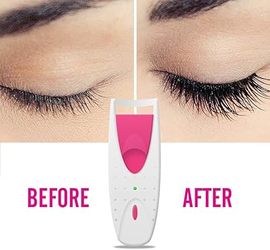 Glamza مكبس رموش ساخن لرموش أطول أدوات مكياج كهربائية وسادات سيليكون قابلة للتبديل تجميل طبيعي للعيون أداة تجعيد ساخنة للنساء والفتيات تدوم طويلاً مجعدة - Image 2