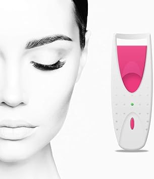 Glamza مكبس رموش ساخن لرموش أطول أدوات مكياج كهربائية وسادات سيليكون قابلة للتبديل تجميل طبيعي للعيون أداة تجعيد ساخنة للنساء والفتيات تدوم طويلاً مجعدة - Image 5