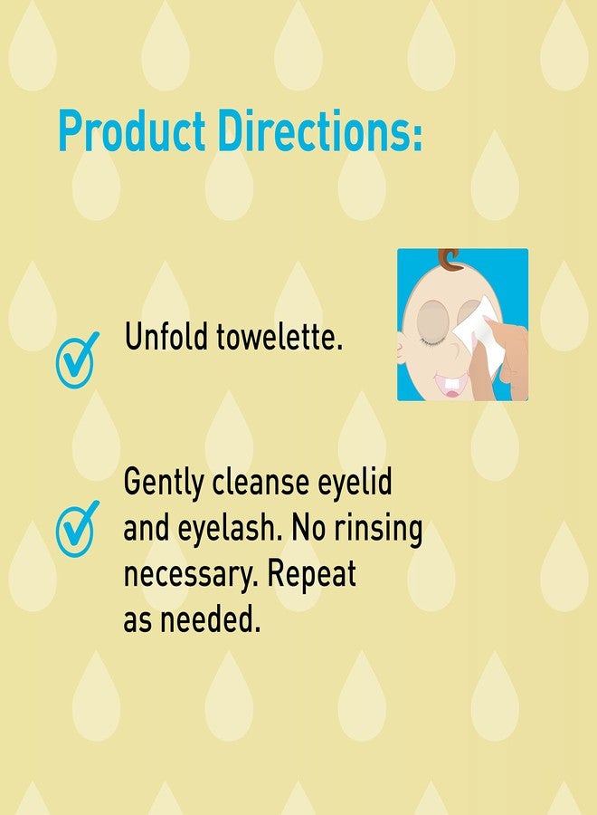 OCuSOFT Baby Eyelid and Eyelash Cleanser, Pre-Moistened Towelette, White/Blue 20 Count - Image 4