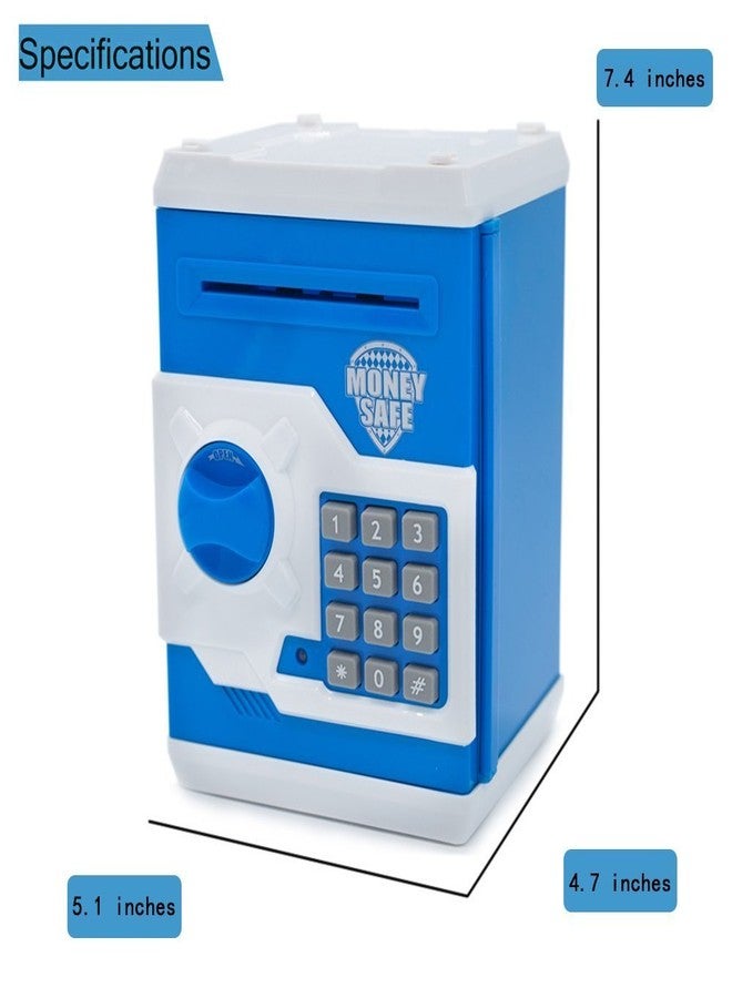 Mummy Please Musical Money Safe Kids Piggy Savings Bank【Pack of 1】【】 (Blue) - Image 4