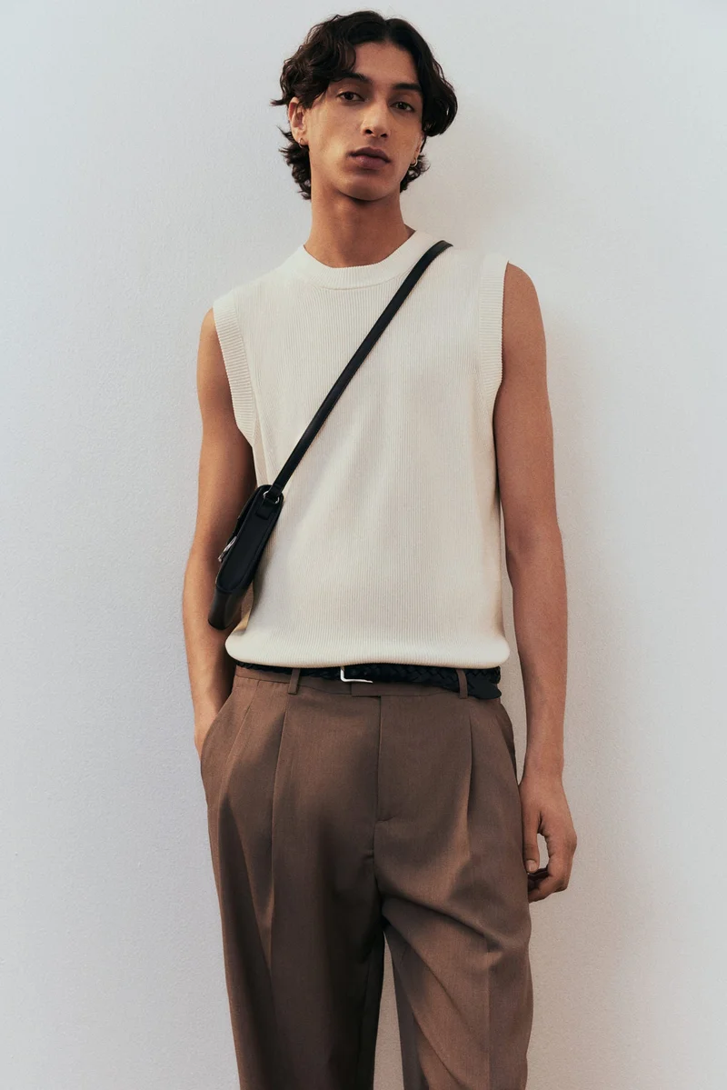 H&M Regular Fit Ribbed sweater vest