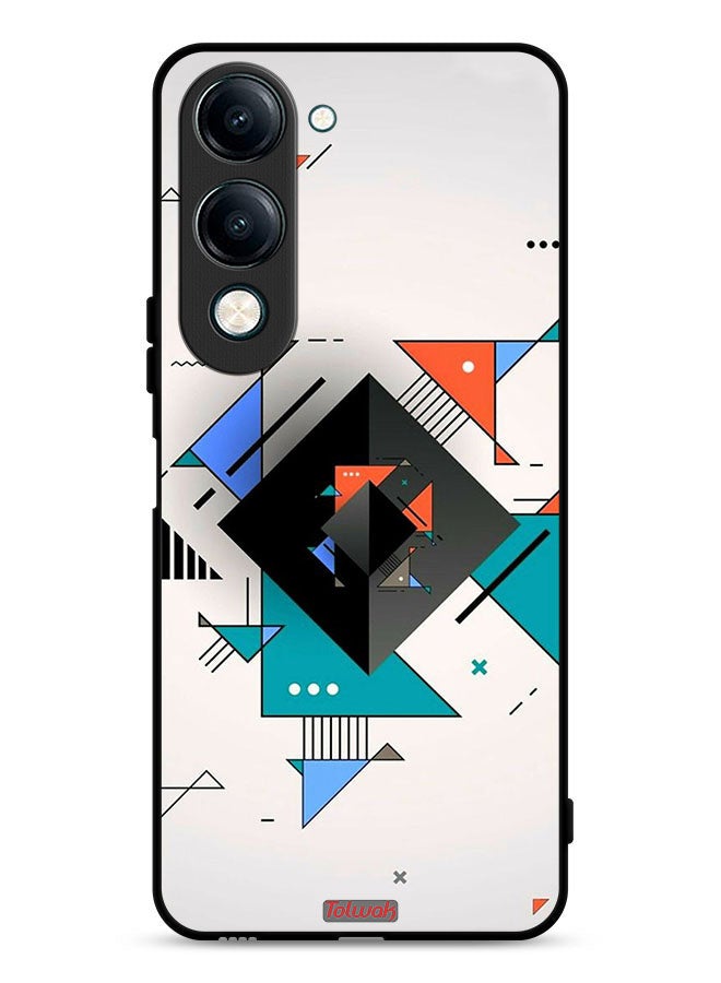 Tolwak vivo Y29s Protective Case Cover Square And Triangle Shapes Abstract Pattern - Image 1