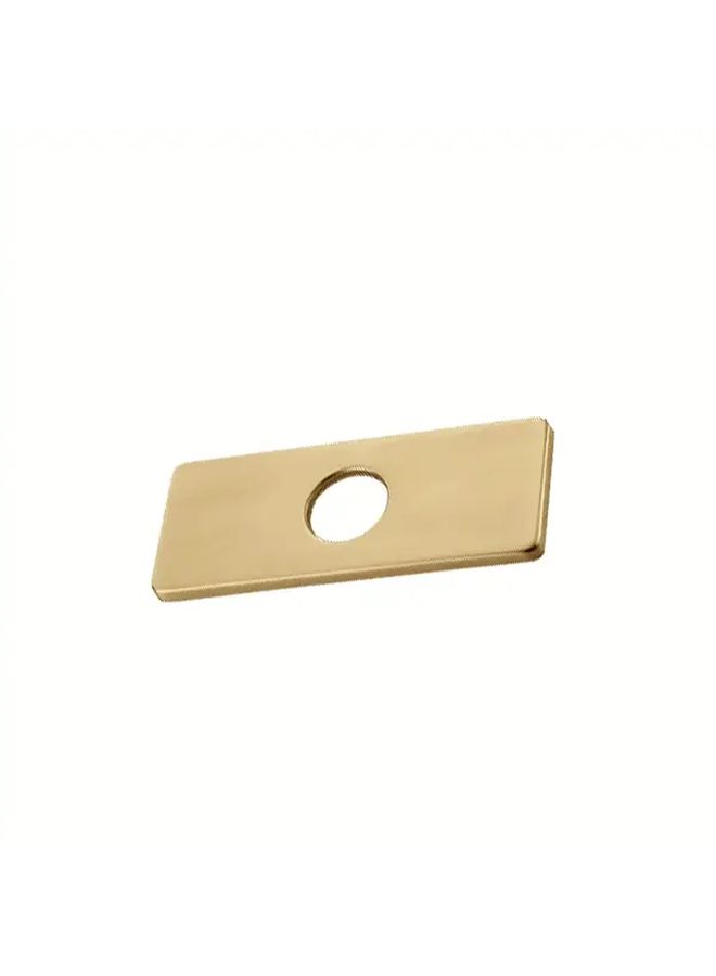 2Pcs Brushed Golden Base Plates 6 Inch Decorative for Kitchen Faucets Bathroom Fixtures - Image 4