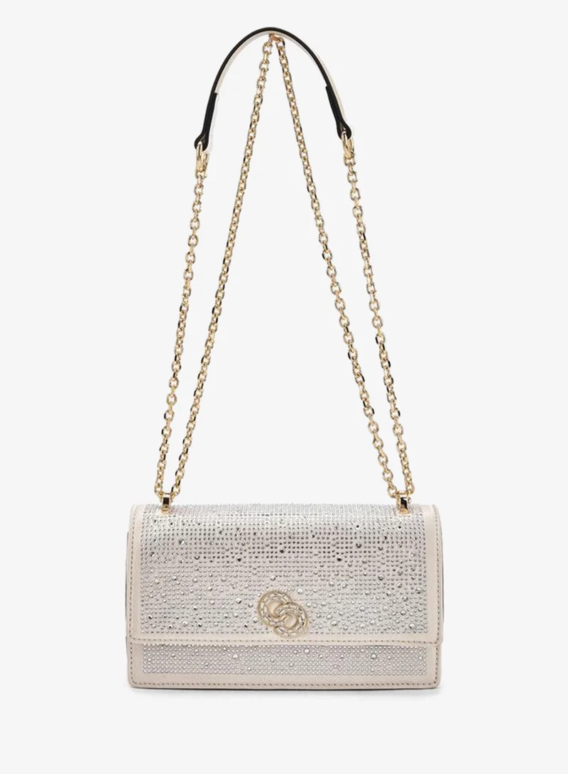 Celeste Embellished Crossbody Bag With Chain Strap Ramadan Collections