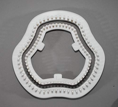 Authentic Knitting Board 60 Peg Capacity Round Looms with 60 Pegs Each for Rotating Double Knit Loom System for Versatile Knitting Projects - Image 3