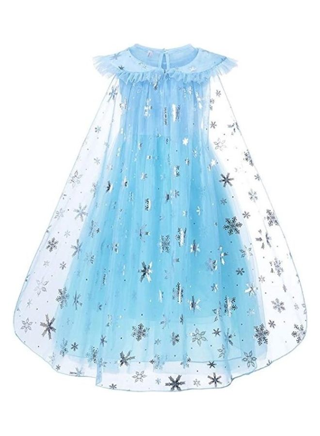 Snow Queen Costume Dress With Accessory Set 130cm - Image 2