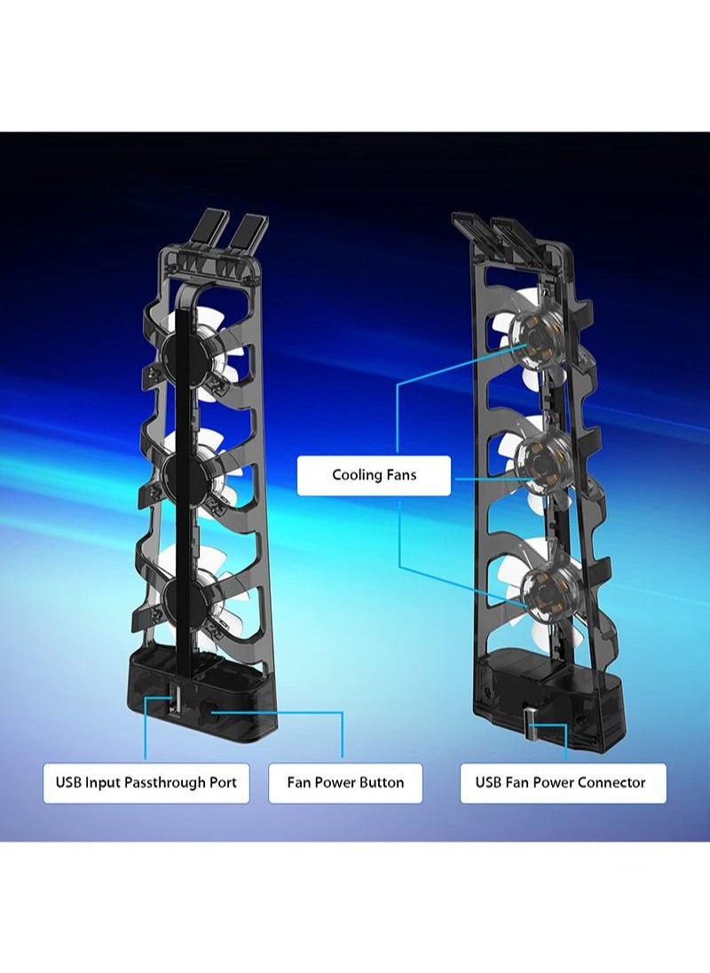 DUOBEY - PS5 Console Cooling Fan with LED Light for Both Disc and Digital Editions - Image 1