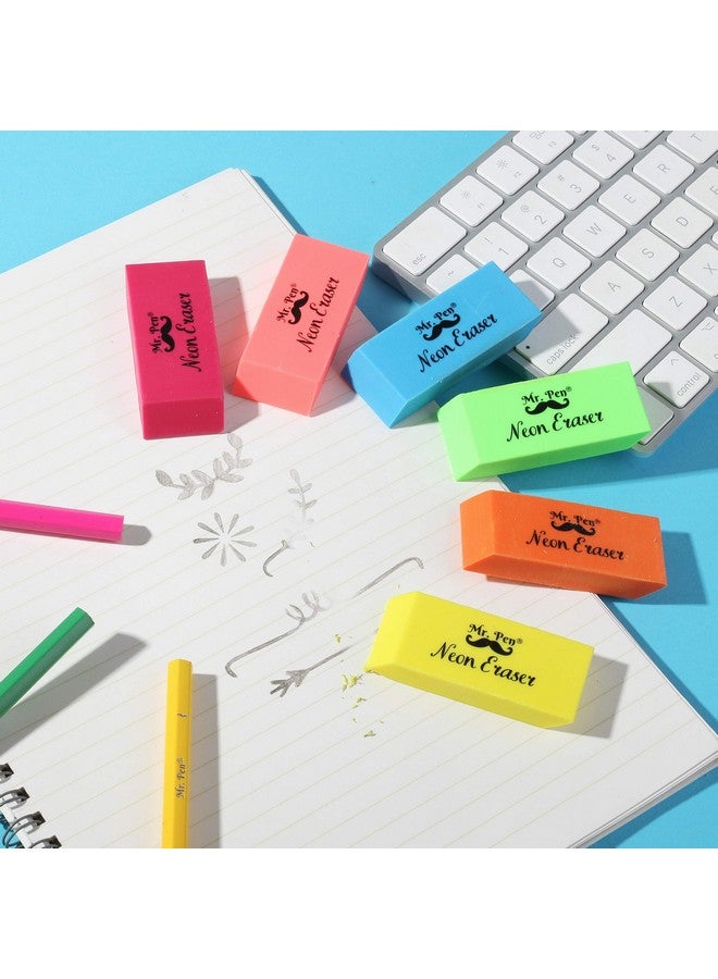 مستر. بين ممحاة، ممحاة قلم رصاص، عبوة من 12 قطعة، ألوان نيون، ممحاة، ممحاة، ممحاة للرسم، ممحاة قلم رصاص، ممحاة قلم رصاص، ممحاة للأطفال، ممحاة فنية للرسم، ممحاة فنان، ممحاة ملونة - Image 4