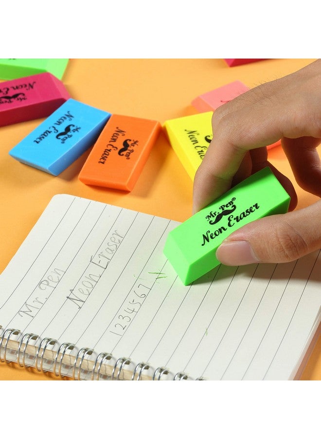 مستر. بين ممحاة، ممحاة قلم رصاص، عبوة من 12 قطعة، ألوان نيون، ممحاة، ممحاة، ممحاة للرسم، ممحاة قلم رصاص، ممحاة قلم رصاص، ممحاة للأطفال، ممحاة فنية للرسم، ممحاة فنان، ممحاة ملونة - Image 5