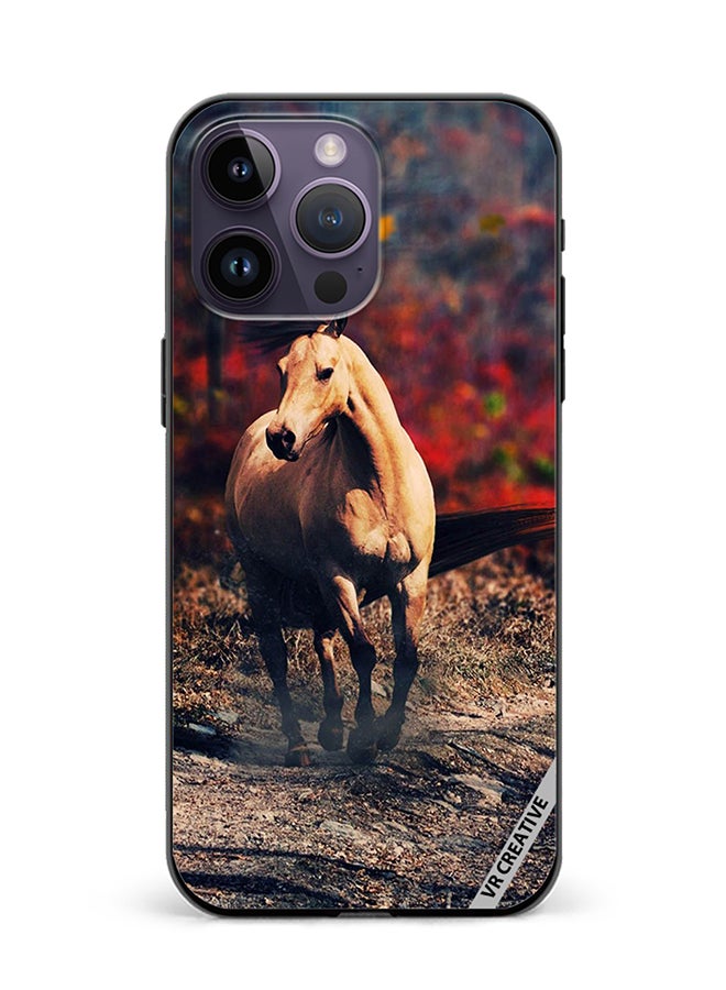 VR CREATIVE Protective Case Cover For Apple iPhone 16 Pro Horse Design Multicolour - Image 1