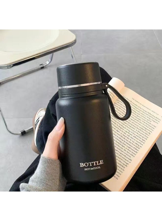 Large Capacity Thermos Cup Water Cup For Boys And Girls High Color Value New Style Simple Stainless Steel Student Tea Cup