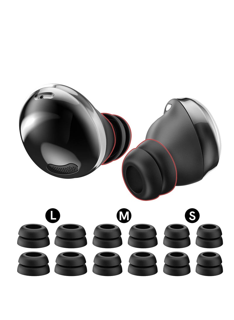 KASTWAVE نصائح الأذن لـ Galaxy Buds Pro 6 أزواج من سماعات الأذن المزدوجة المصنوعة من السيليكون وملحقات استبدال سدادة الأذن المتوافقة مع Samsung Galaxy Bus Pro 2021 - Image 1