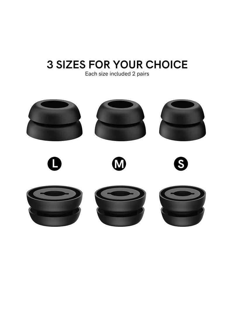 KASTWAVE نصائح الأذن لـ Galaxy Buds Pro 6 أزواج من سماعات الأذن المزدوجة المصنوعة من السيليكون وملحقات استبدال سدادة الأذن المتوافقة مع Samsung Galaxy Bus Pro 2021 - Image 4