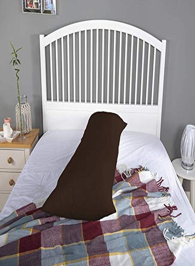 DADDY COOL وسادة دادي كول فائقة النعومة لدعم الجسم - وسادة الحمل والولادة - دعم النوم على الجانب للنساء الحوامل - وسادة مريحة لكامل الجسم - 18 × 50 بوصة، عبوة من قطعة واحدة (بني) - Image 5