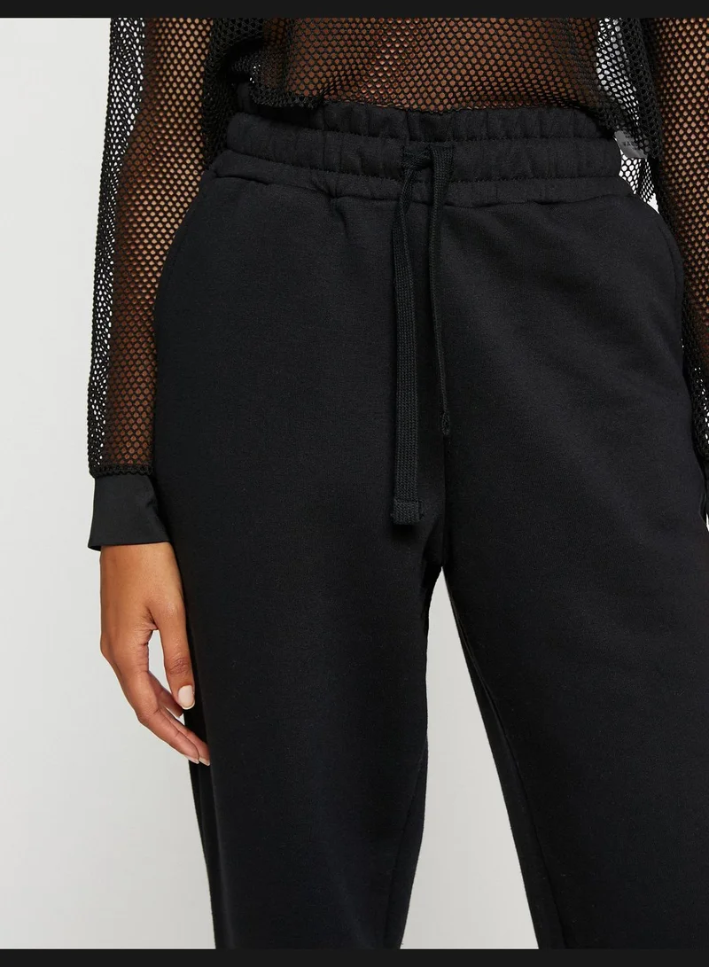 KOTON Cotton Drawstring Jogger Sweatpants