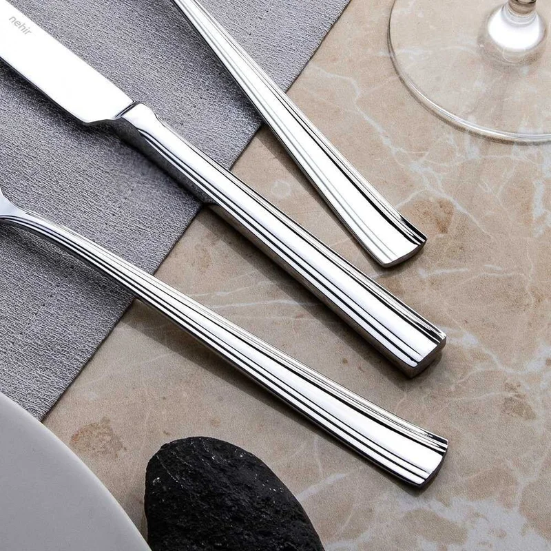 Nehir Katre Plain 89 Piece Cutlery Set