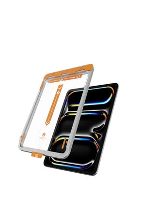 Screen Protector For Apple Ipad 10.9/11 , Made Of Glass And Clear Plus Flexible Film Back Protector (Non-Glass) From X-Wolf, Resistant Shocks And Scratches. It Consists Of Flat Glass That Covers The Entire Front Screen, Comes With A Template That Makes Installation Easy - pzsku/Z04339FE131B6A315A1DCZ/45/_/1727180006/324e7d19-dd07-4f45-b9f7-248983a3dcd9
