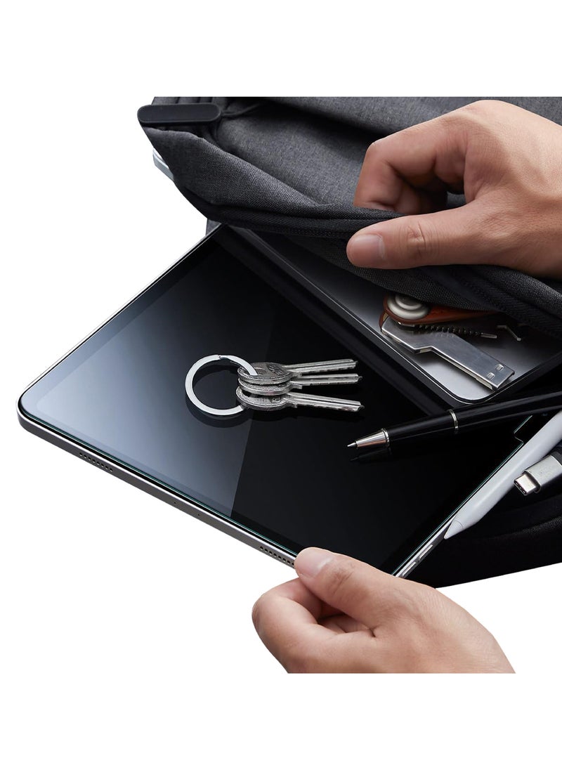 Screen Protector For Apple Ipad 10.9/11 , Made Of Glass And Clear Plus Flexible Film Back Protector (Non-Glass) From X-Wolf, Resistant Shocks And Scratches. It Consists Of Flat Glass That Covers The Entire Front Screen, Comes With A Template That Makes Installation Easy
