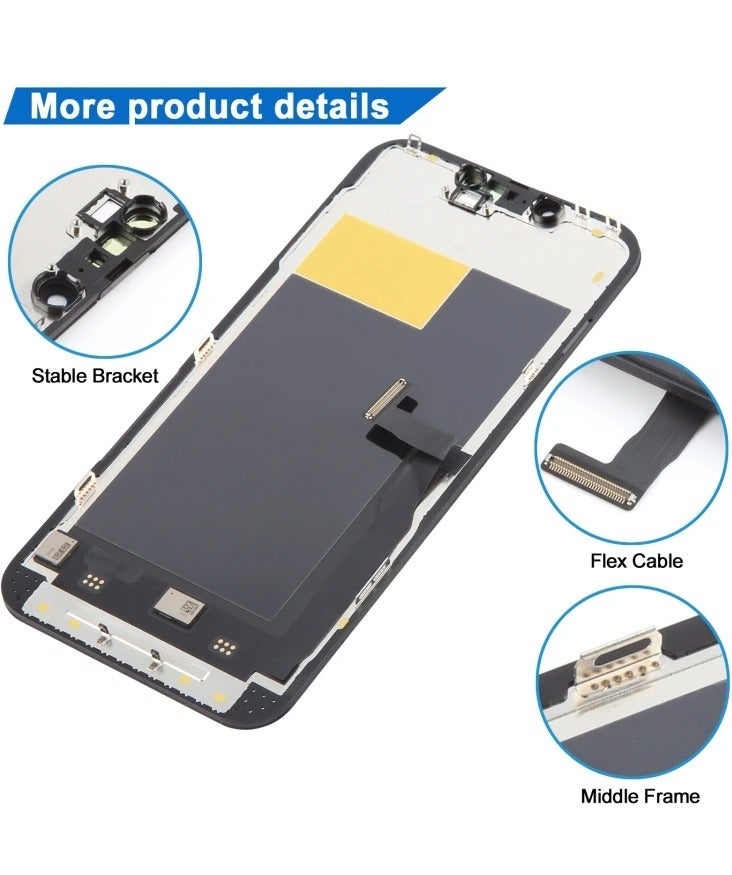 شاشة داخلية كاملة عالية الجودة بديلة ومتوافقة مع موديل IPHONE 13 PRO INCELL - جينريك - Image 4