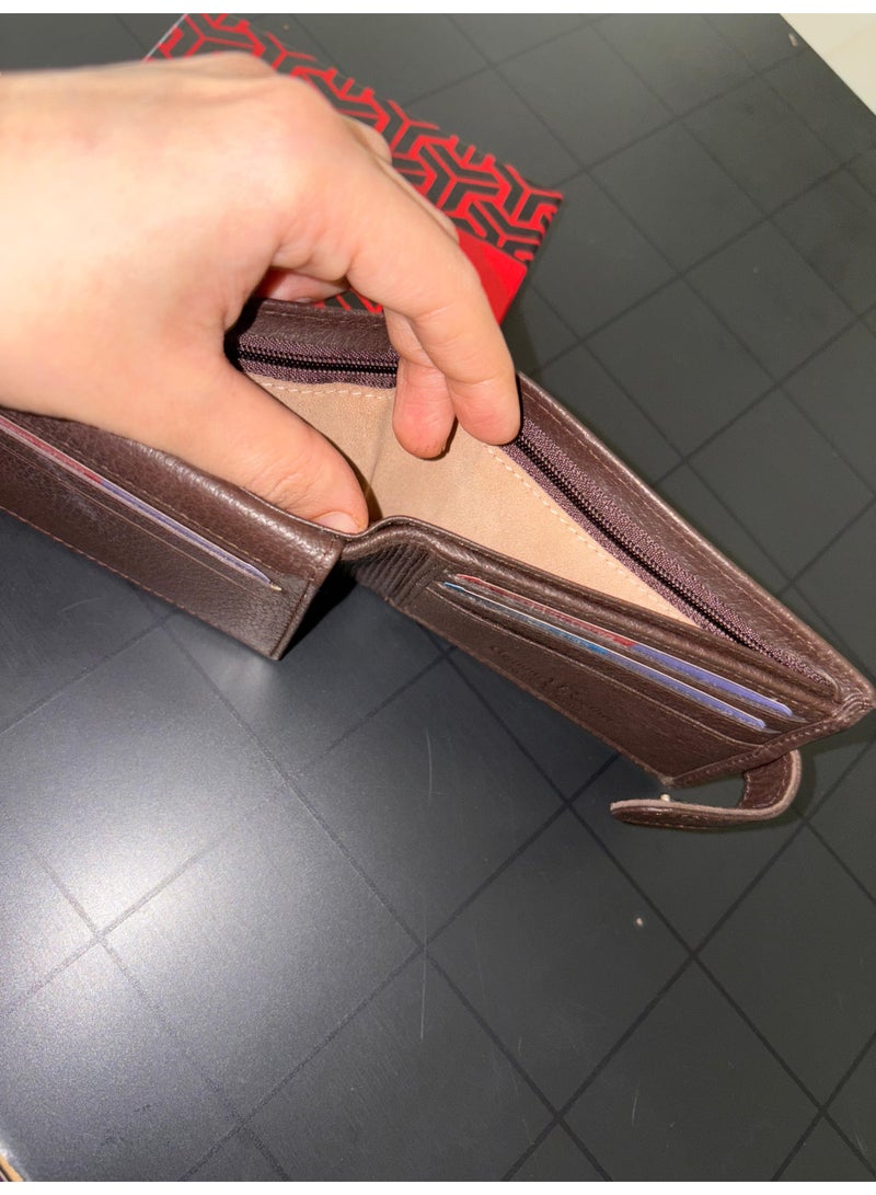 New High-End Wallet with Multi-Functional Genuiun Leather, A Fashionable Accessory Integrating Credit Cards, Coin Purse, Business Card Holder, and More - Image 2