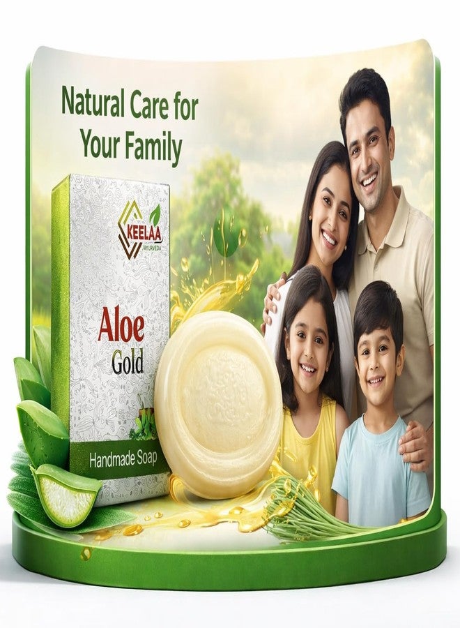Keelaa Aloe Gold Soap (300GM PACK 0F 3),Natural Herbal Bath Bar,Traditional Wellness Formula - Best ayurvedic Soap - Image 4
