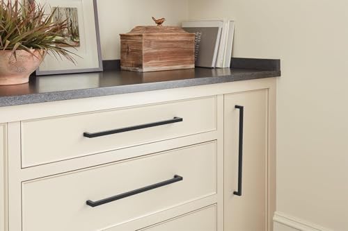 Amerock BP36911FB Matte Black Cabinet Pull 1258 inch 320 mm Center to Center Cabinet Hardware Monument Furniture Hardware Drawer Pull - Image 3